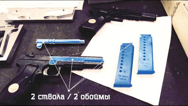 Собственное оружие Донбасса. Двухкалиберный пистолет "Оплот" Собственное оружие Донбасса. Двухкалиберный пистолет "Оплот"