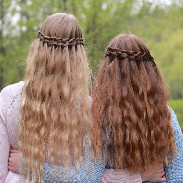 Классные косы от двух норвежских сестричек