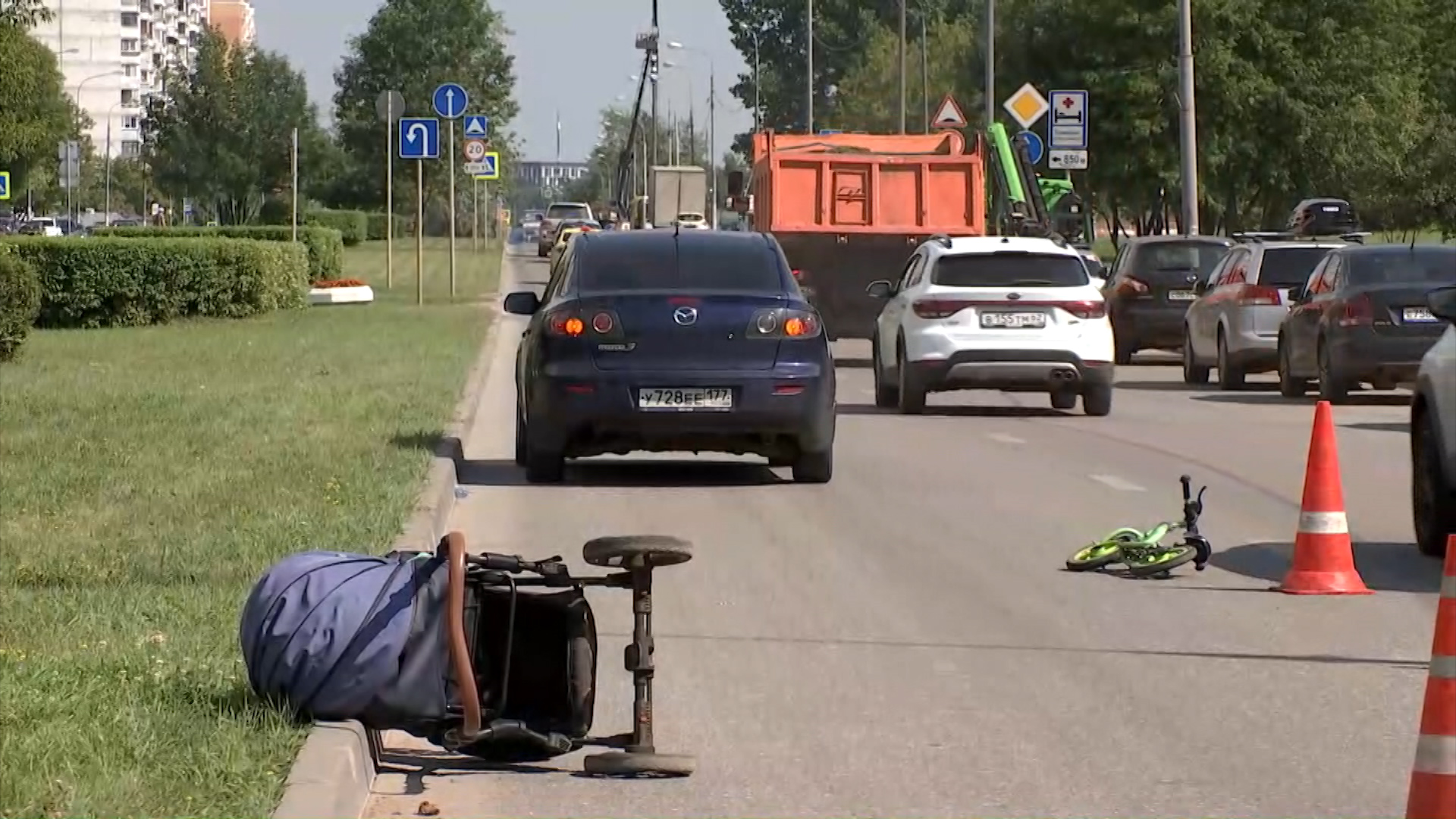 Авария на пешеходном переходе в Москве