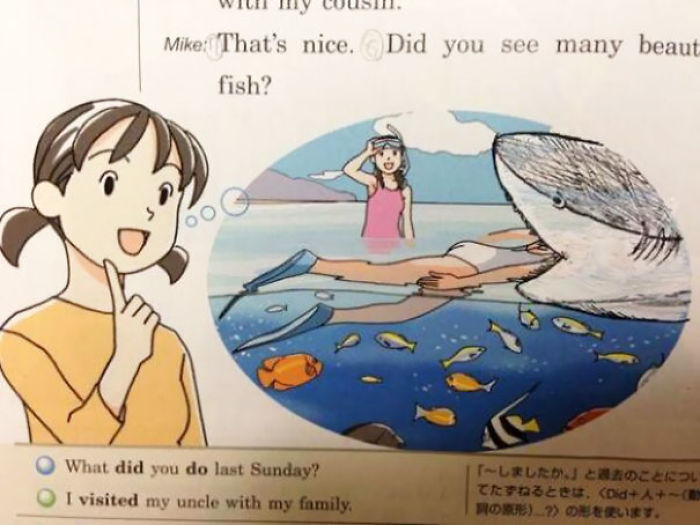 Funny Textbook Drawing