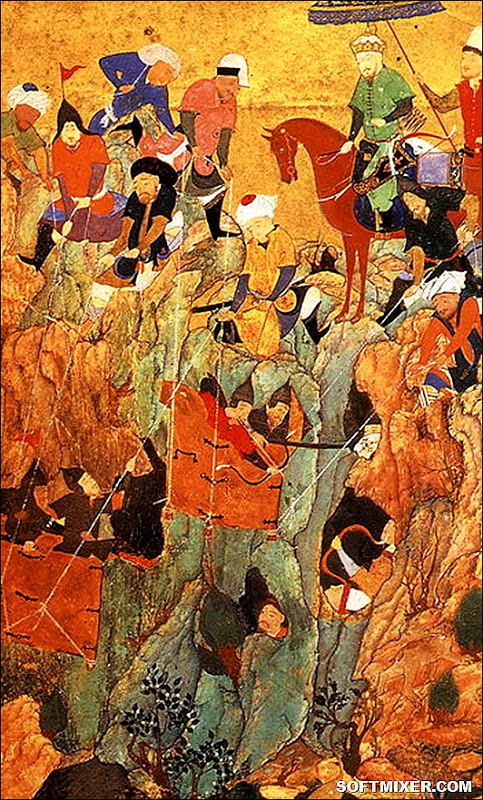 Timur's_army_attacks_Nerges,_Georgia