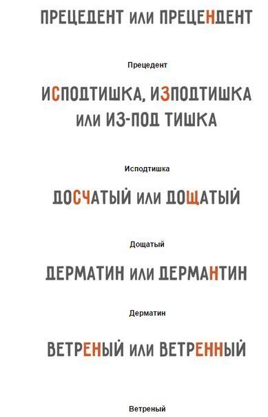 25 слов русского языка, в которых хоть раз ошибался каждый 25 слов русского языка, в которых хоть раз ошибался каждый
