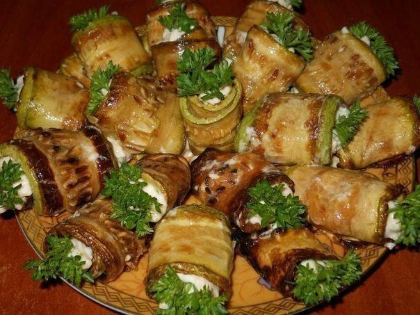 Простые рулетики из кабачков рецепты