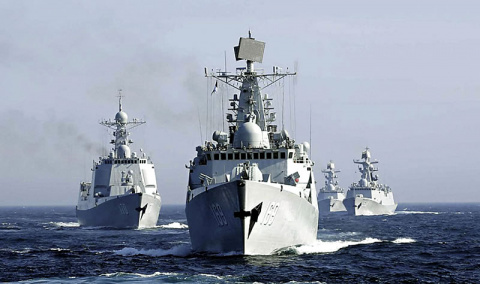 Китайские военные корабли идут в Балтийское море