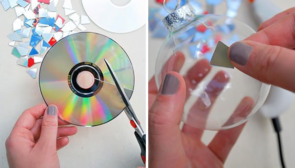 идеи использования старых компакт-дисков CD своими руками (13)