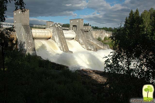 Завораживающий водопад Иматранкоски на плотине в Иматре, Финляндия - 9