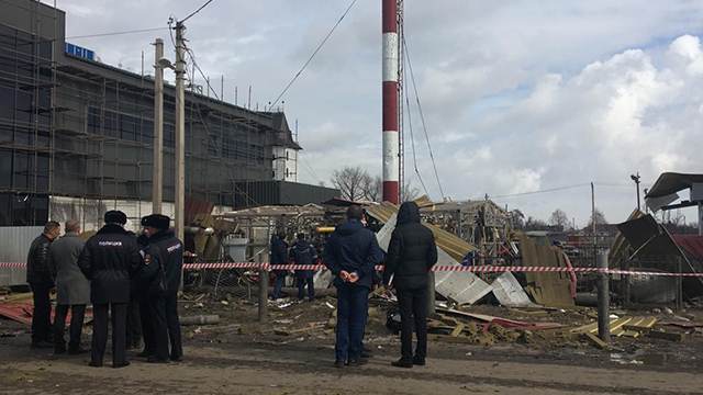 Фото с места взрыва в котельной под Воронежем