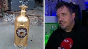Украденную бутылку водки за 1,1 млн евро нашли пустой на стройплощадке Украденную бутылку водки за 1,1 млн евро нашли пустой на стройплощадке
