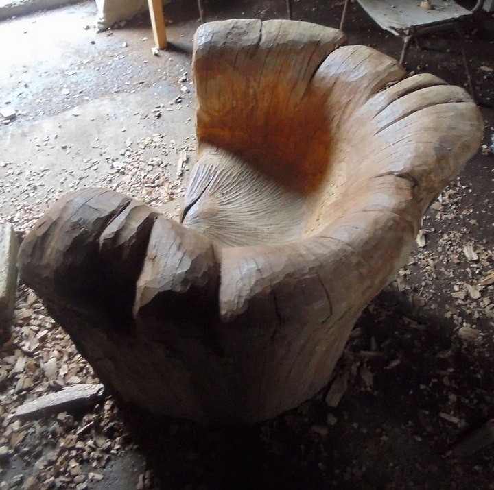 Уникальное кресло из корня дуба… Уникальное кресло из корня дуба…