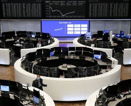 The German share price index DAX graph is pictured at the stock exchange in Frankfurt, Germany, December 11, 2020. REUTERS/Staff The German share price index DAX graph is pictured at the stock exchange in Frankfurt, Germany, December 11, 2020. REUTERS/Staff