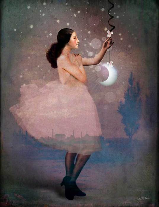 Месяц над городом. Автор: Catrin Welz-Stein. Месяц над городом. Автор: Catrin Welz-Stein.