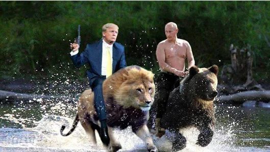 Решили Путин и Трамп в знак огромного доверия друг к другу секретаршами поменяться (Анекдот) :) Решили Путин и Трамп в знак огромного доверия друг к другу секретаршами поменяться (Анекдот) :)