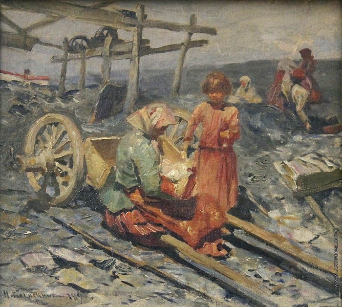«Сбор угля». Автор: Николай Касаткин. «Сбор угля». Автор: Николай Касаткин.
