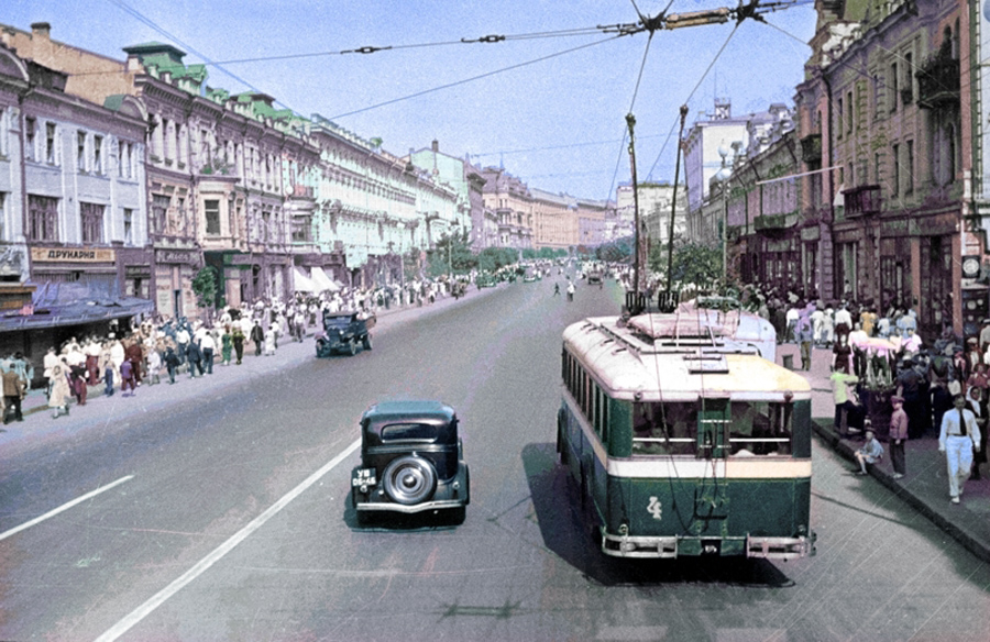 20 век в цвете. Улицы мира в 1937 году 20 век в цвете. Улицы мира в 1937 году