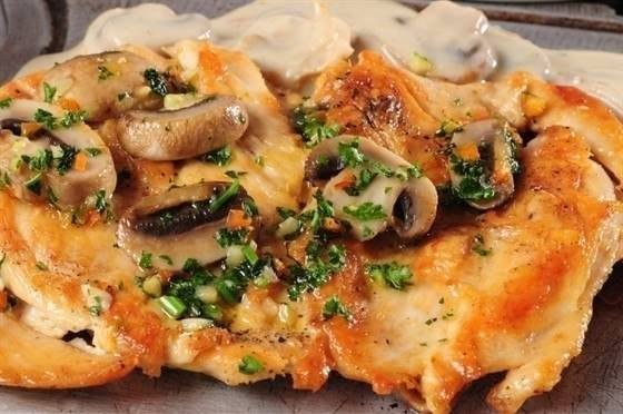 КУРИНОЕ ФИЛЕ С ГРИБАМИ КУРИНОЕ ФИЛЕ С ГРИБАМИ