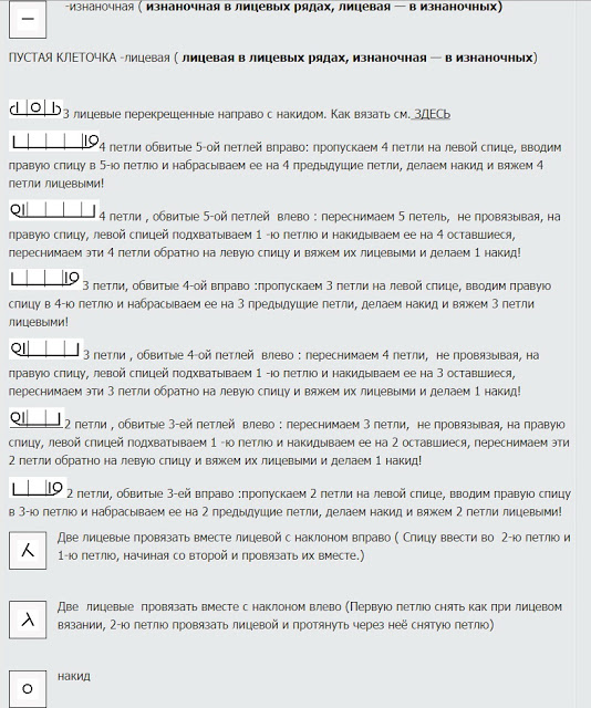 Красивые японские узоры спицами 5