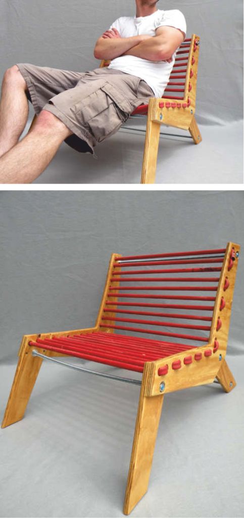 Кресло, из поливочный шланг