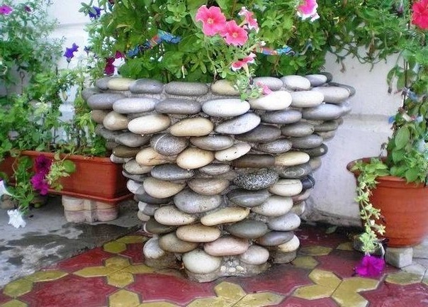 Клумбы из мелких камней своими руками