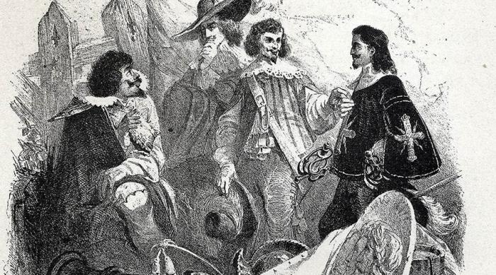 История Д’Артаньяна: правда о королевских мушкетерах (10 фото) Малые мушкетеры В 1660 году кардинал Мазарини преподнес королю в подарок свой собственный отряд гвардейцев. Из него был сформирована рота «Малых мушкетеров», номинальным командиром которой стал сам властитель Франции. Увидев все признаки высочайшего покровительства, многие дворяне сочли новую роту более престижной. В результате между мушкетерами из разных отрядов завязалась скрытая вражда, подкрепляемая постоянными состязаниями в роскоши. Придворные прозвали этот период «Войной кружев».