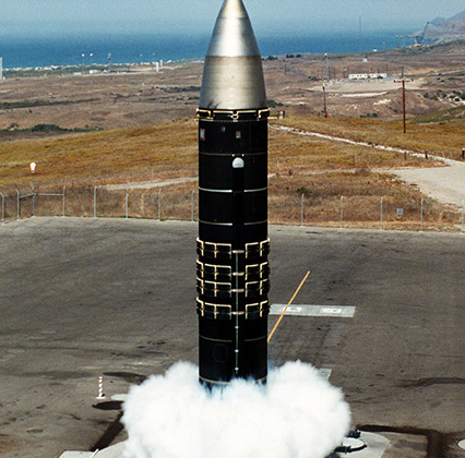 Пуск LGM-118 Peacekeeper