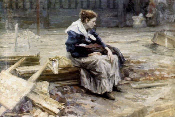 «Жена заводского рабочего». (1901 год). Автор: Николай Касаткин. «Жена заводского рабочего». (1901 год). Автор: Николай Касаткин.
