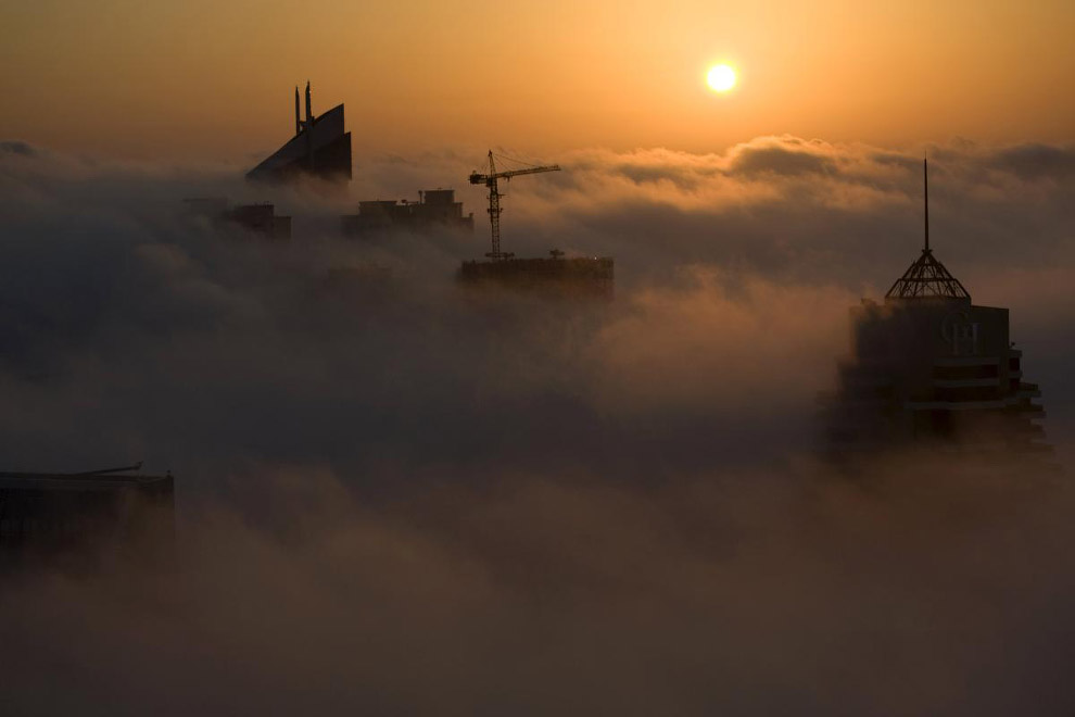 Города в облаках и тумане