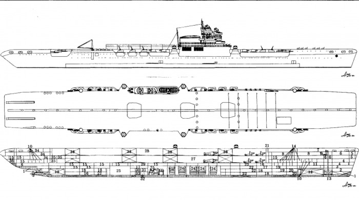 Чертежи авианосца. /Фото: worldofwarships.ru Чертежи авианосца. /Фото: worldofwarships.ru