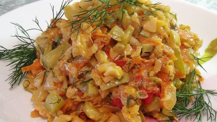 Шикарное легкое диетическое блюдо: самые вкусные тушеные кабачки с рисом