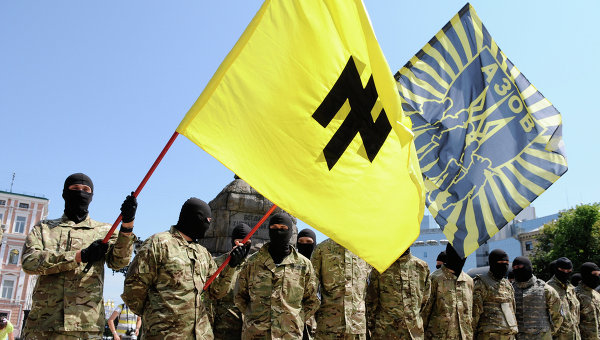 Бойцы батальона “Азов” на Украине, архивное фото Бойцы батальона “Азов” на Украине, архивное фото