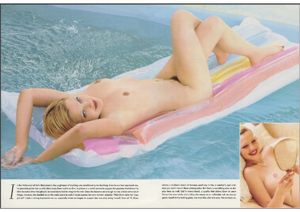 Дрю Бэрримор в журнале Playboy. 