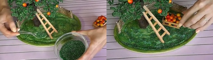Необычная и красивая идея декора Необычная и красивая идея декора