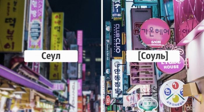 Названия городов на языке местных жителей