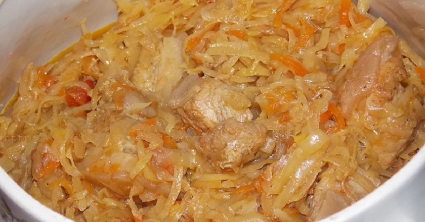 Бигос из свежей капусты