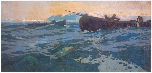 К.Коровин "Ловля рыбы на Мурманском море"