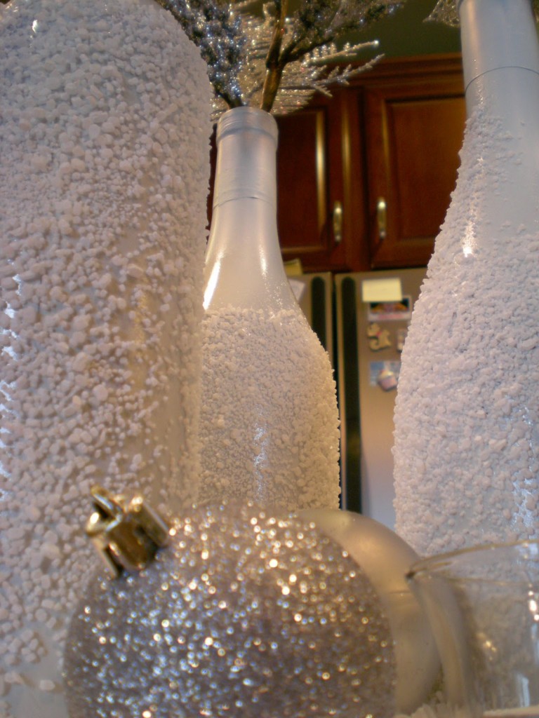Снежные бутылки - легко и просто!!!