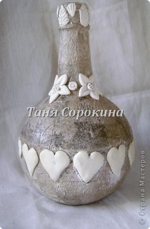 PAPER-ART, пейпе арт или пейп-арт, что в переводе с английского языка означает БУМАЖНОЕ ИСКУССТВО. Авторская техника Татьяны Сорокиной "Пейп-арт". Мастер-класс. Декоративная бутылочка ко Дню Святого Валентина. фото 6