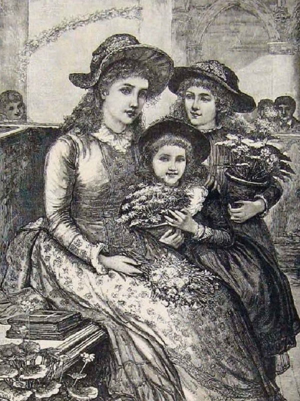 Художник-иллюстратор Marcella M. Walker (Irish, fl.1872-1917)