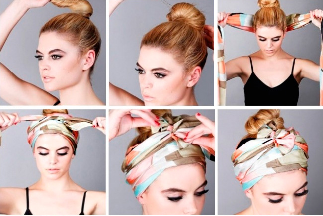 Как правильно и красиво завязать платок на голове