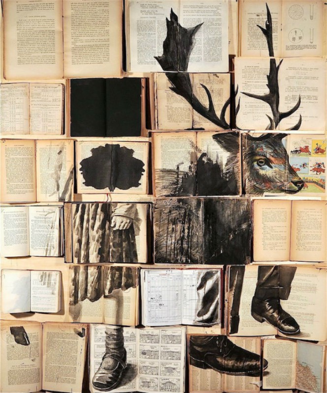 Живопись на книгах от петербургской художницы