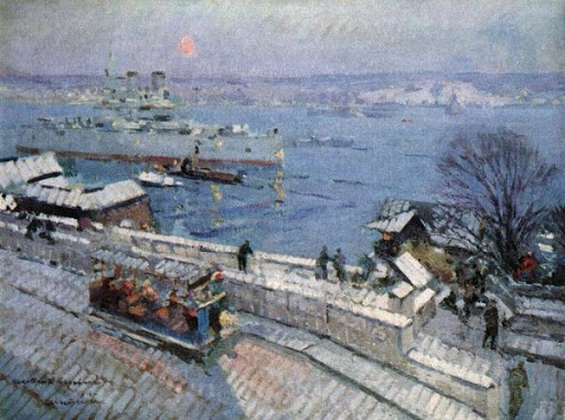 Коровин. Севастополь зимой