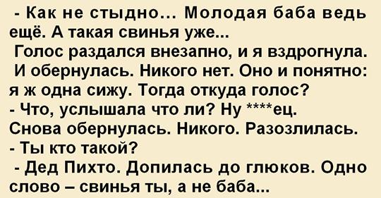 Свинья ты, а не баба Свинья ты, а не баба