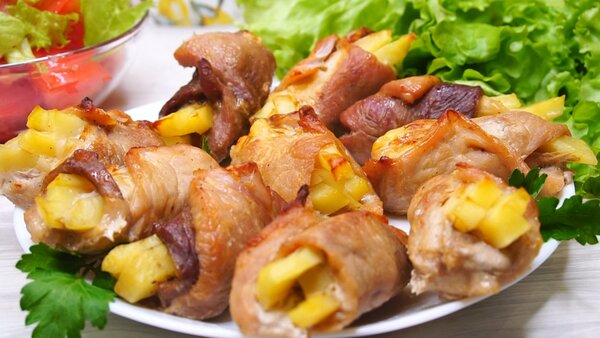Мясные рулетики на один укус