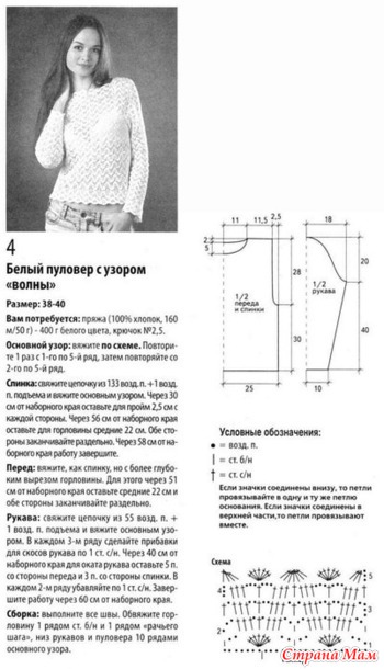 Кофточка крючком