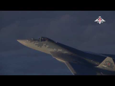 Минобороны показало видео боевого вылета Су-57 в Сирии