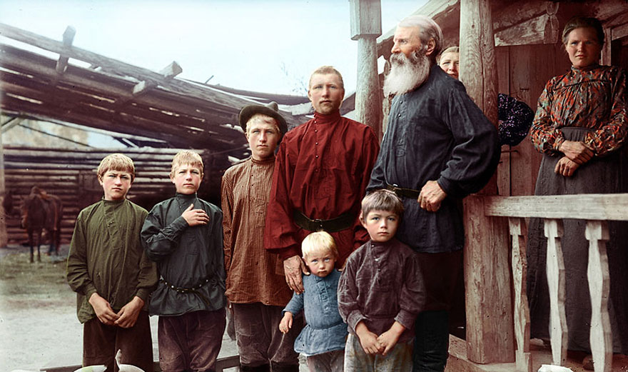 11 раскрашенных исторических фотографий о русских людях (1900-1965)