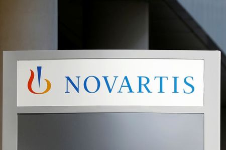 The logo of Swiss drugmaker Novartis is pictured at the French company's headquarters in Rueil-Malmaison near Paris, France, April 22, 2020. REUTERS/Charles Platiau The logo of Swiss drugmaker Novartis is pictured at the French company's headquarters in Rueil-Malmaison near Paris, France, April 22, 2020. REUTERS/Charles Platiau
