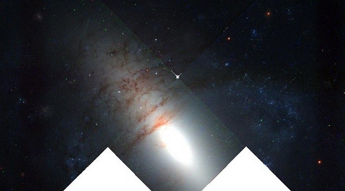 NGC 2685 - одна из редких разновидностей галактик. NGC 2685 - одна из редких разновидностей галактик.