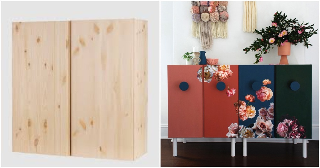 Великолепная переделка невзрачной тумбы из IKEA