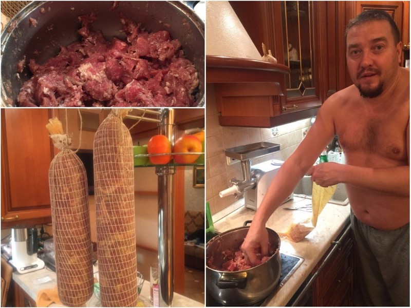 На ночь глядя, захотел колбаски сотворить На ночь глядя, захотел колбаски сотворить вкусно, домашнее, золотые руки, колбаса, муж