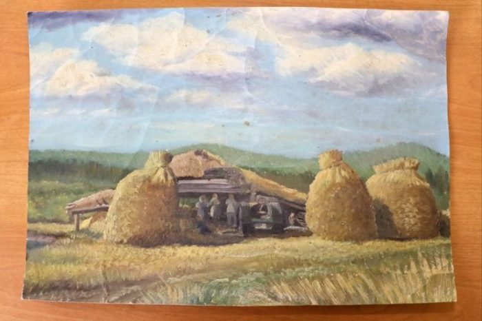 Пейзаж, написанный Евсеем Якимовым. Пейзаж, написанный Евсеем Якимовым.